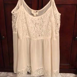 LA hearts long sleeve off the shoulder top